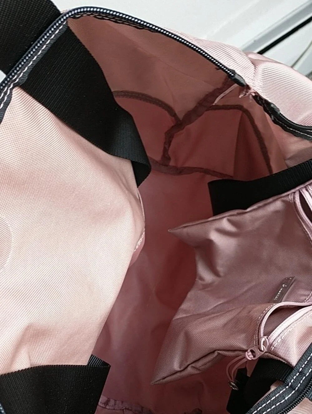 lululemon athletica Blush Pink Tote with Black Straps